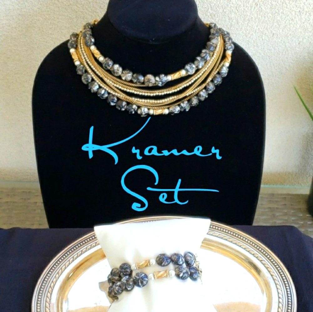 Vintage Kramer Necklace & Bracelet Set